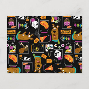 Scooby-Doo   Halloween Scooby-Doo Pattern Postcard