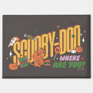 Scooby-Doo Halloween Snack Logo Magnet