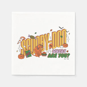 Scooby-Doo Halloween Snack Logo Napkin