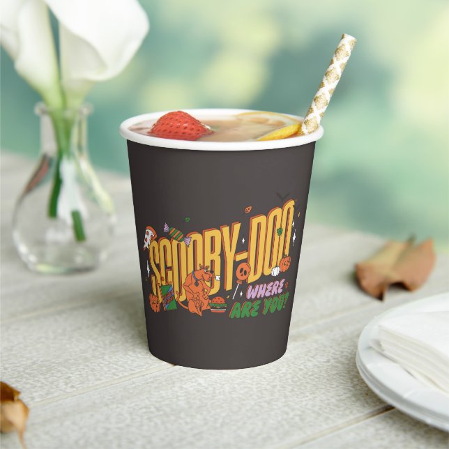 Scooby-Doo Halloween Snack Logo Paper Cups (Insitu)
