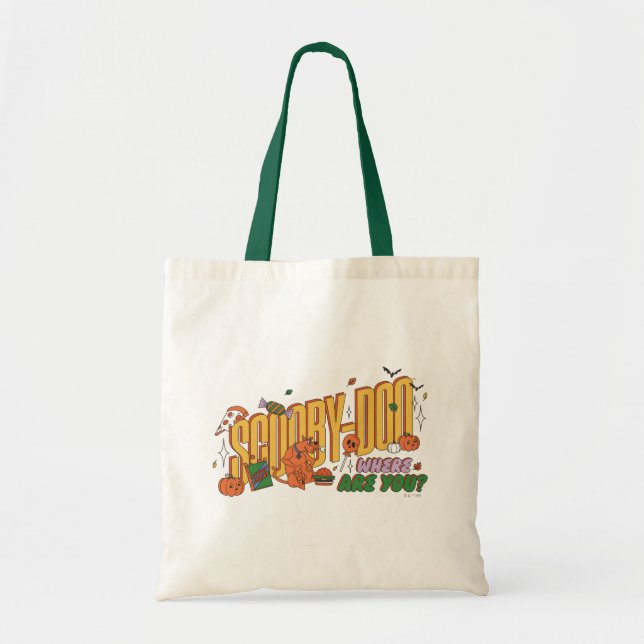 Scooby-Doo Halloween Snack Logo Tote Bag (Front)