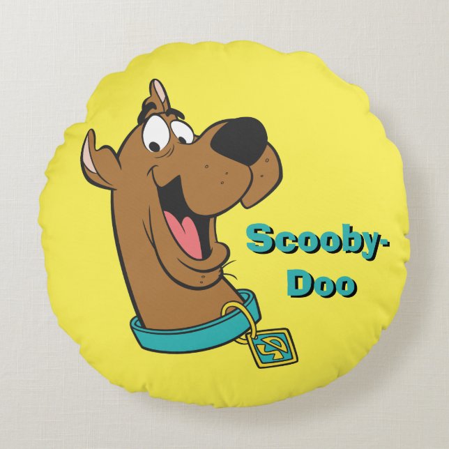 Scooby-Doo Happy Face Round Cushion (Front)