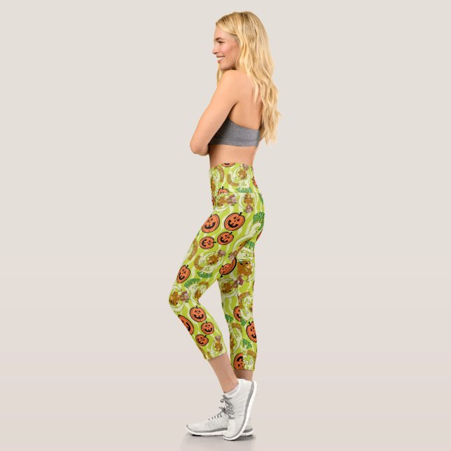 Scooby-Doo | Happy Halloween Pattern Capri Leggings (Left)