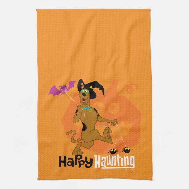 Scooby-Doo | Happy Haunting Tea Towel (Vertical)