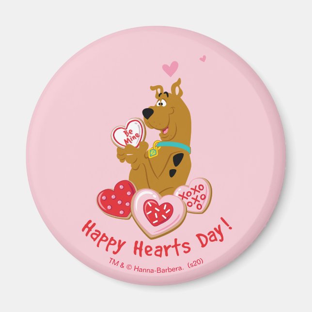 Scooby-Doo - Happy Hearts Day Magnet (Front)