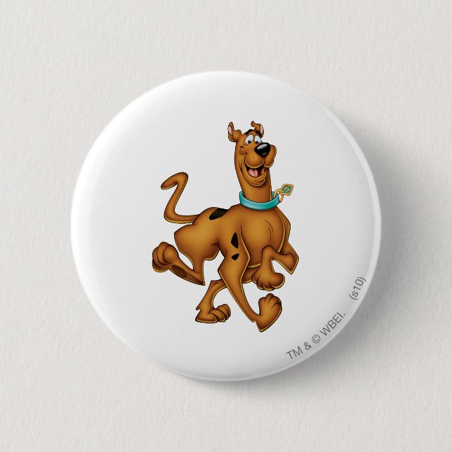 Scooby-Doo Happy Walk 6 Cm Round Badge (Front)
