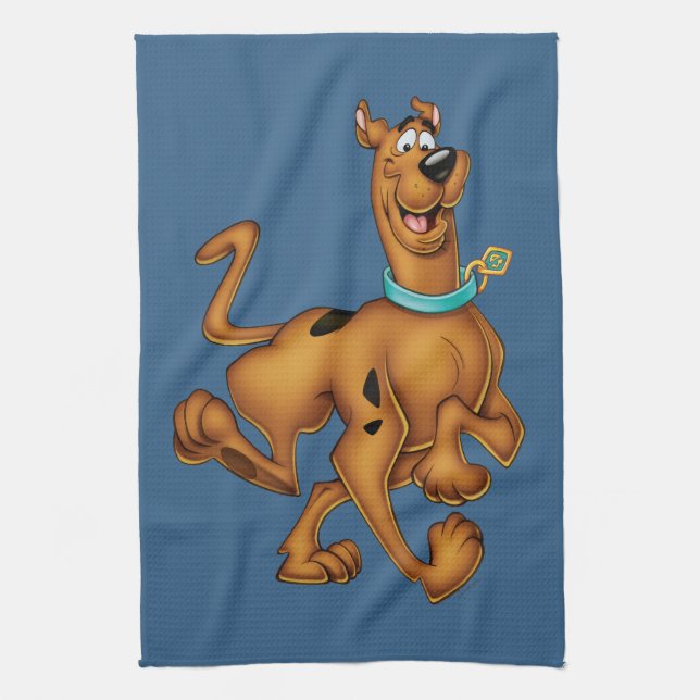 Scooby-Doo Happy Walk Tea Towel (Vertical)