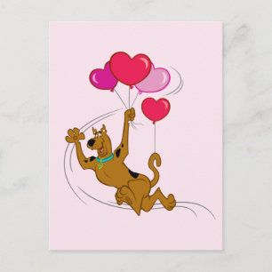 Scooby Doo - Heart Balloons Postcard