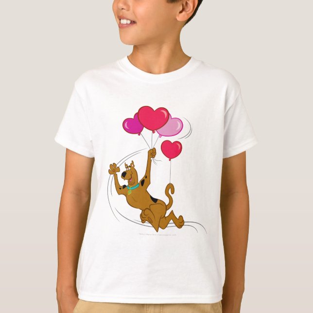 Scooby Doo - Heart Balloons T-Shirt (Front)