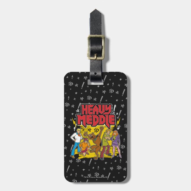 Scooby-Doo | "Heavy Meddle" Graphic Luggage Tag (Front Vertical)