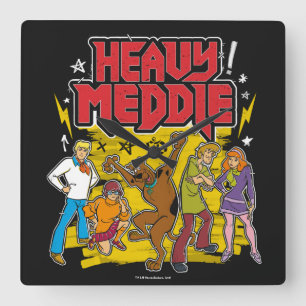 Scooby-Doo "Heavy Meddle" Graphic Square Wall Clock
