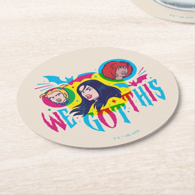 Scooby-Doo | Hex Girls We Got This Round Paper Coaster (Angled)