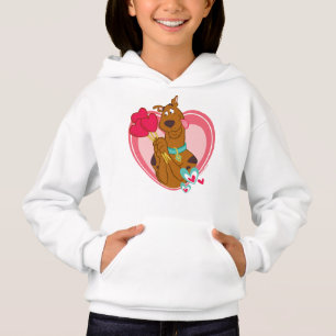 Scooby-Doo Holding Heart Lolipops