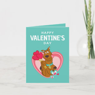 Scooby-Doo Holding Heart Lollipops Note Card