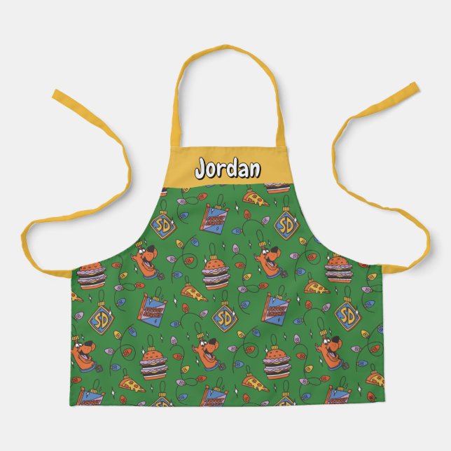 Scooby-Doo Holiday Snack Lights Pattern Apron (Front)