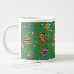 Scooby-Doo Holiday Snack Lights Pattern Large Coffee Mug