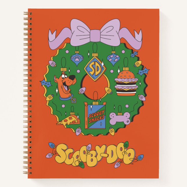 Scooby-Doo Holiday Snack Wreath Graphic Notebook (Front)