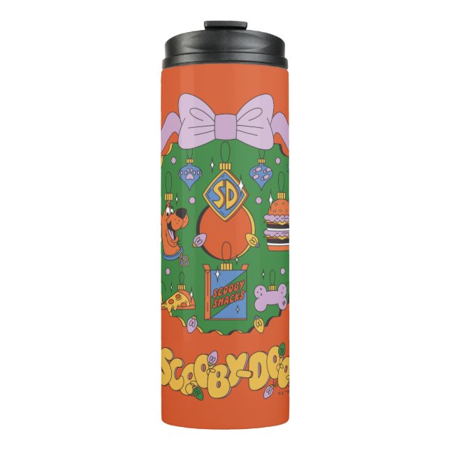 Scooby-Doo Holiday Snack Wreath Graphic Thermal Tumbler (Front)