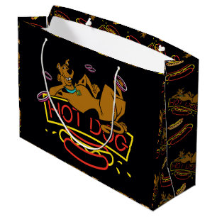 Scooby-Doo Hot Dog Neon Sign Large Gift Bag