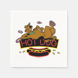 Scooby-Doo Hot Dog Neon Sign Napkin