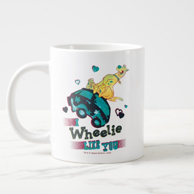 Scooby-Doo - I Wheelie Like You Large Coffee Mug (Left)