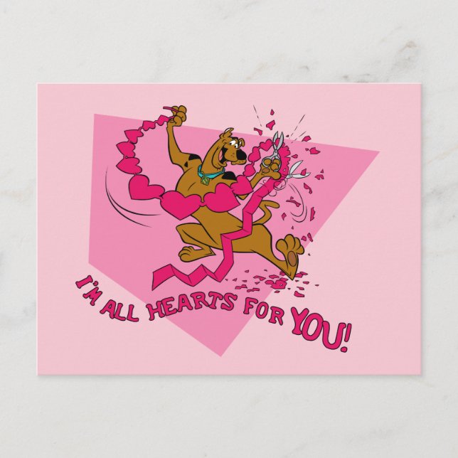 Scooby-Doo - I'm All Hearts For You Holiday Postcard (Front)