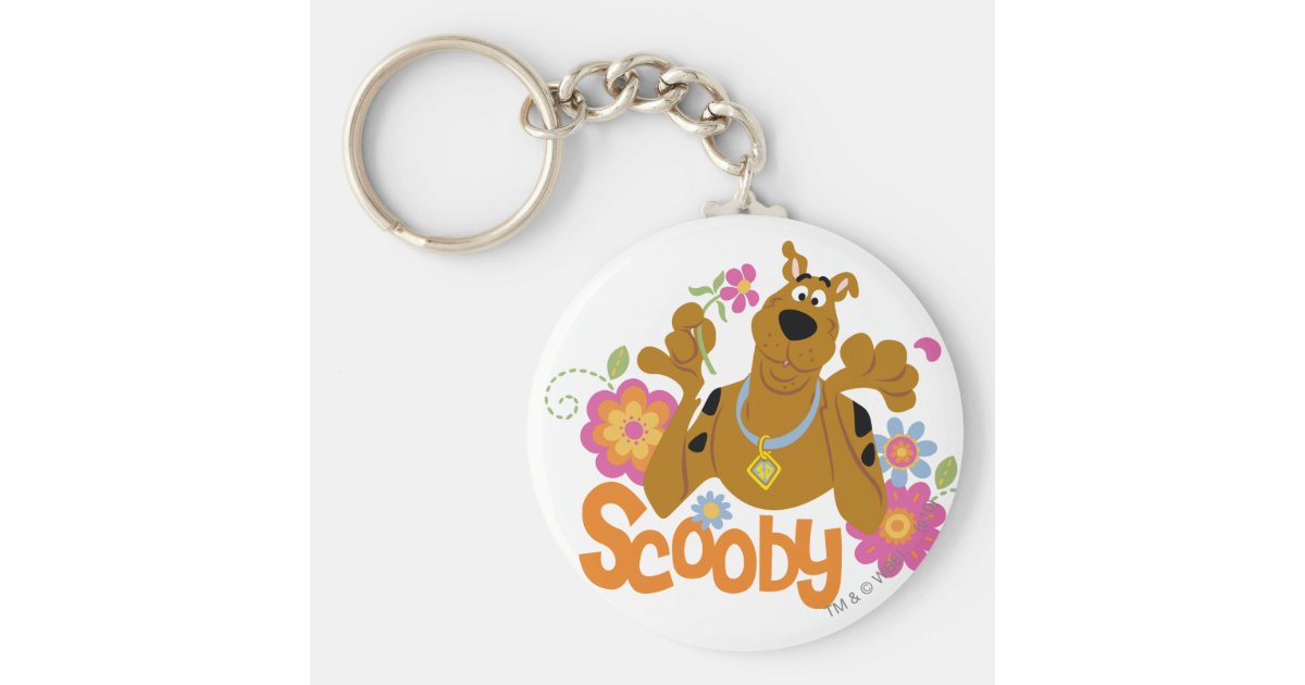 Scooby-Doo In Flowers Key Ring | Zazzle.com.au