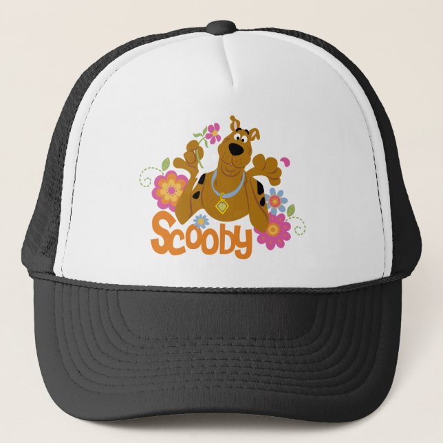 Scooby-Doo In Flowers Trucker Hat (Front)