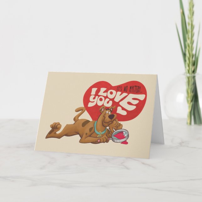 Scooby-Doo - It's No Mystery… I Love You Holiday Card (Front)