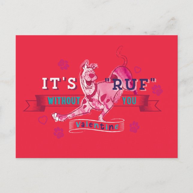 Scooby-Doo - It's Ruf Without You Holiday Postcard (Front)