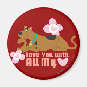 Scooby-Doo "Love You With All My Heart" Magnet