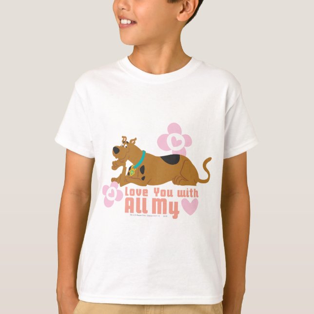 Scooby-Doo "Love You With All My Heart" T-Shirt (Front)
