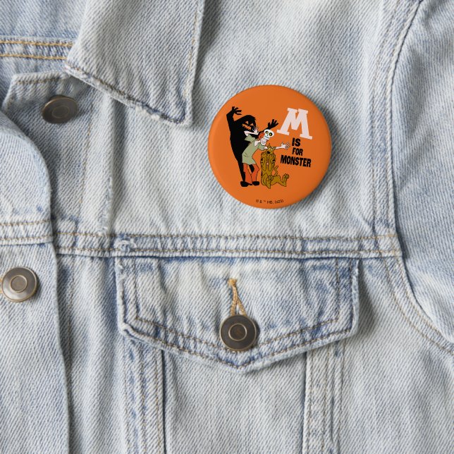 Scooby-Doo | M is for Monster 6 Cm Round Badge (In Situ)