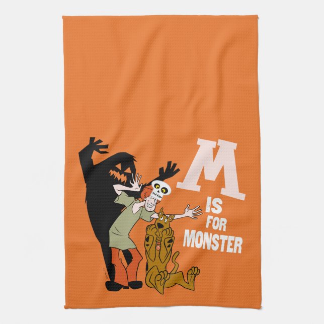 Scooby-Doo | M is for Monster Tea Towel (Vertical)