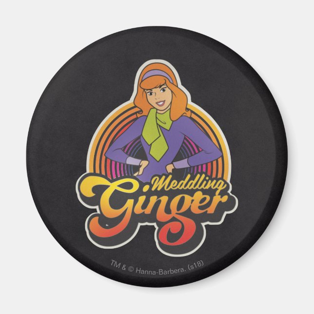 Scooby-Doo | "Meddling Ginger" Daphne Magnet (Front)