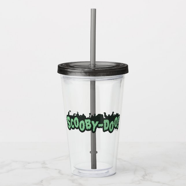 Scooby-Doo! Monster Silhouette Logo Acrylic Tumbler (Front)