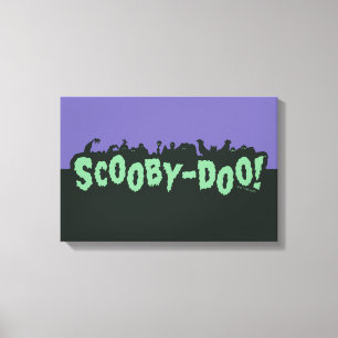 Scooby-Doo! Monster Silhouette Logo Canvas Print