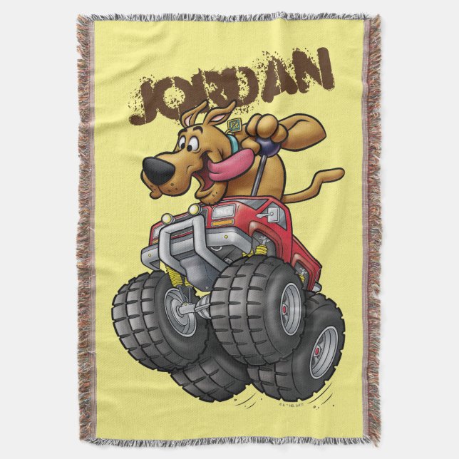 Scooby-Doo Monster Truck Throw Blanket (Front Vertical)