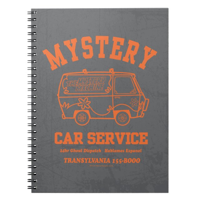 Scooby-Doo "Mystery Car Service" Graphic Notebook (Front)
