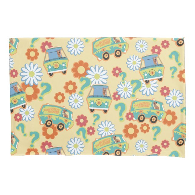 Scooby-Doo Mystery Machine Flower Pattern Pillowcase (Front)