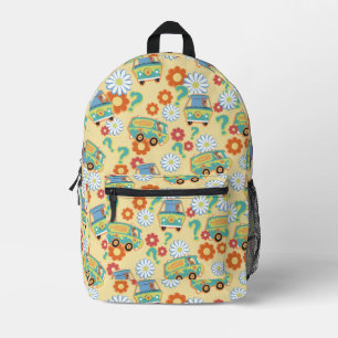 Scooby-Doo Mystery Machine Flower Pattern Printed Backpack