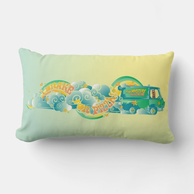 Scooby-Doo | Mystery Machine "I Brake For Pizza" Lumbar Cushion (Front)