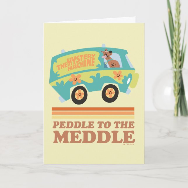 Scooby-Doo Mystery Machine "Peddle to the Meddle" Card (Front)