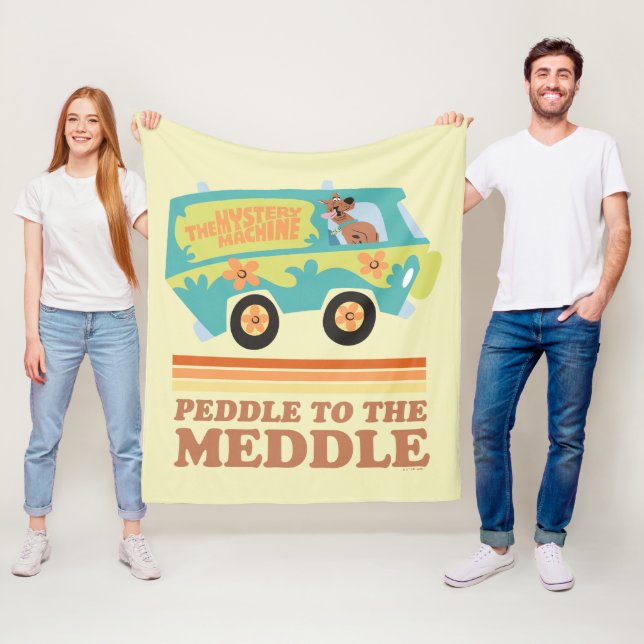 Scooby-Doo Mystery Machine "Peddle to the Meddle" Fleece Blanket (In Situ)