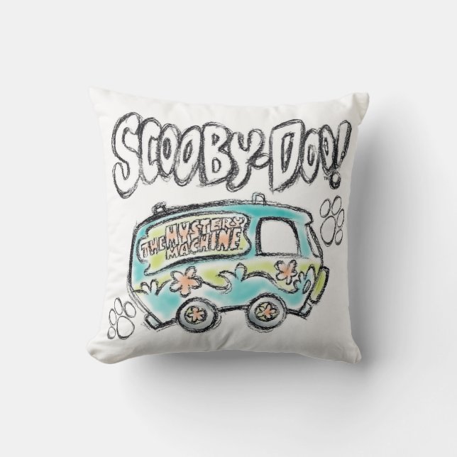 Scooby-Doo | Mystery Machine Sketch Cushion (Front)