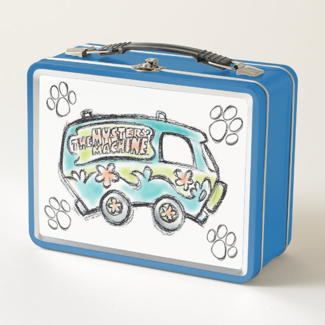 Scooby-Doo | Mystery Machine Sketch Metal Lunch Box (Front)