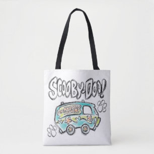 Scooby-Doo Mystery Machine Sketch Tote Bag