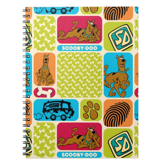 Scooby-Doo Mystery Pattern Notebook (Front)