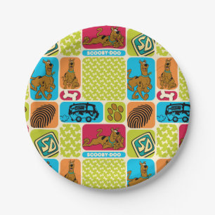 Scooby-Doo Mystery Pattern Paper Plate