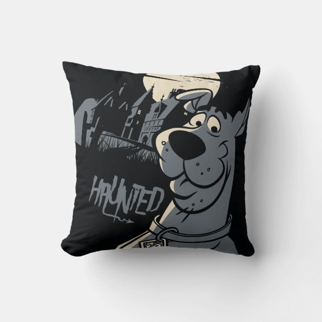 Scooby-Doo Noir Haunted Mansion Graphic Cushion (Front)